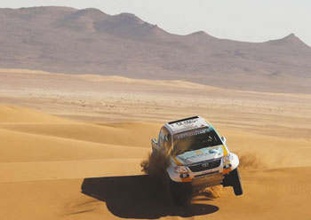 Astana Dakar Rally teams showed great performance finishing in top 10 at Rally of Morocco.