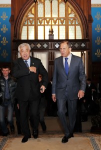 Idrissov and Lavrov Moscow 3 April 2014