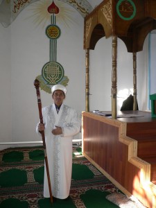 Imam Idin of the Latif Sadyk Uly Musin Mosque in Semey. Oct. 2013. Photo: Ursula Gelis