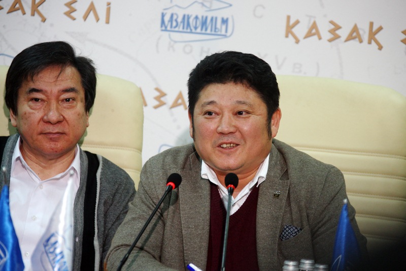 Rustem Abdrashev during a press conference in Almaty on March 6. Photograph: inform.kz
