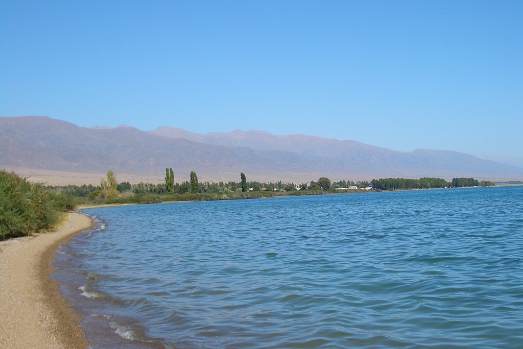 Issyk Kul lake in Kyrgyzstan.
