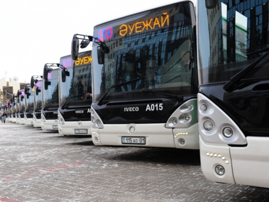Astana's new Iveco bus fleet. Photo: Astana Akimat.