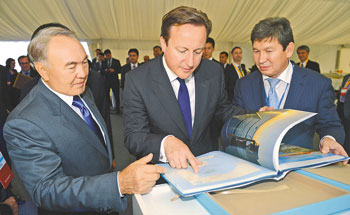 David Cameron showed keen interest in oil development prospects in the Caspian Sea region. 1010987000