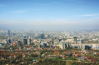 A panoramic view of Almaty 1360167710