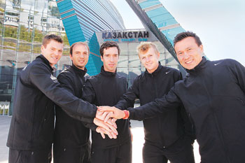 Kazakhstan's National Tennis Team demonstrates good results and strong team spirit. 1361321044