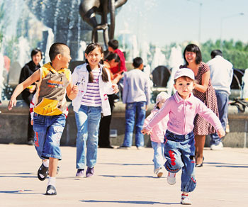 International Children’s Day is an important date for Kazakhstan where recent years have seen birth rates booming. 1371055279