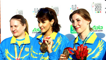Women’s Archery Team of Kazakhstan shone at Kazan Universiade. 1374711799